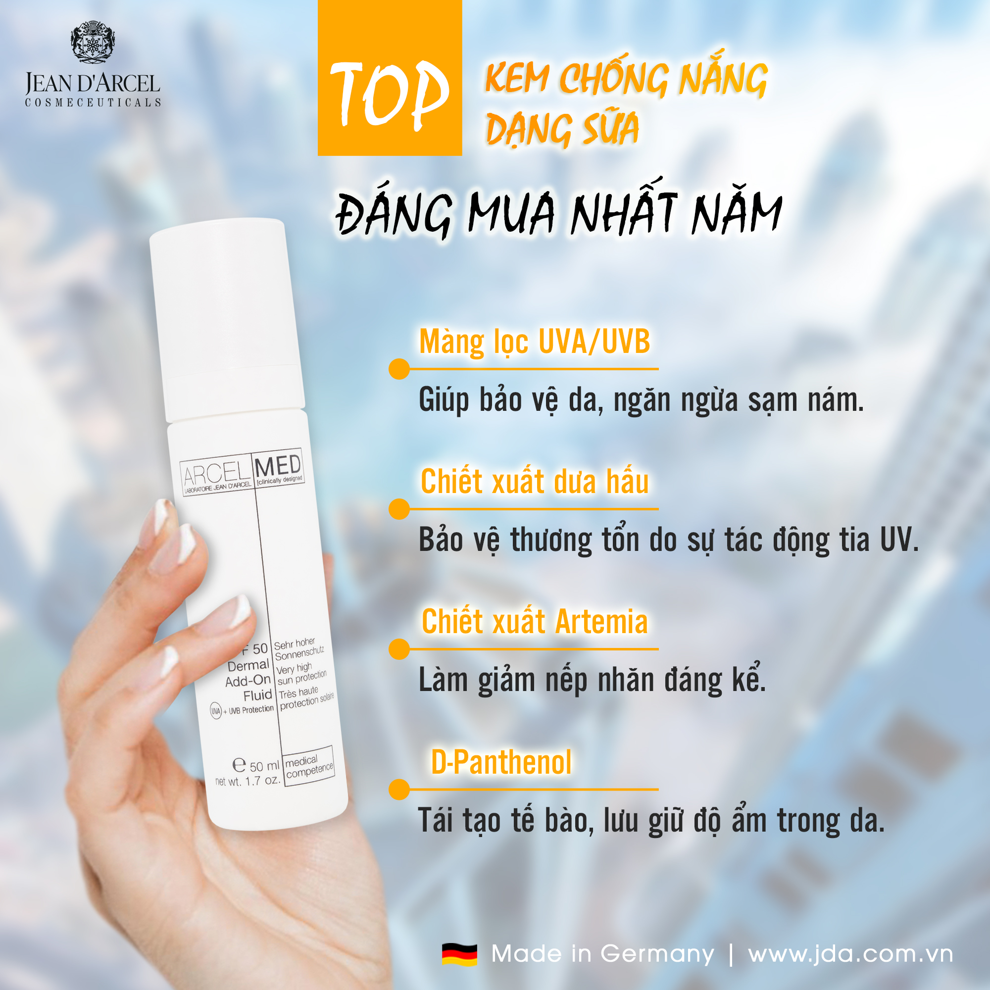 TOP KEM CHỐNG NẮNG DẠNG SỮA ĐÁNG MUA NHẤT NĂM